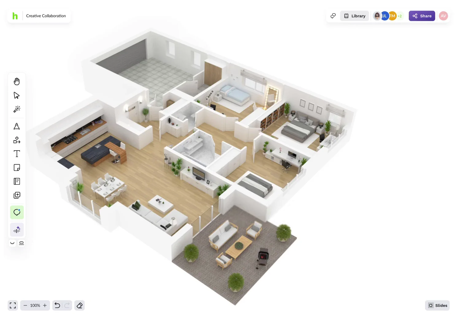 The Notepad feature being used.