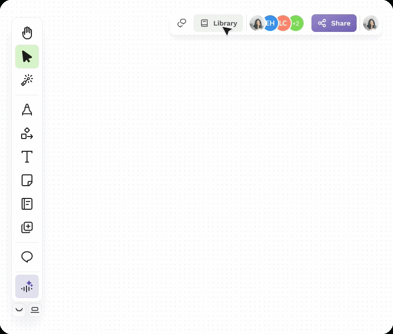 The notepad and sticky notes feature being used.
